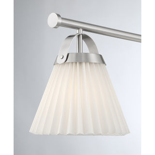 3-Light Linear Chandelier in Brushed Nickel