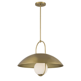 Lehigh 1-Light Pendant in Warm Brass