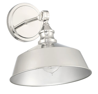 1-Light Wall Sconce in Polished Nickel