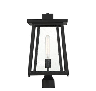 Denver 1-Light Outdoor Post Lantern in Matte Black