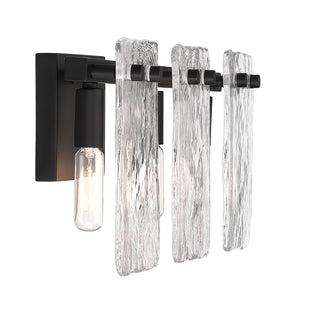 Genry 3-Light Bathroom Vanity Light in Matte Black