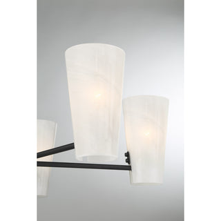 5-Light Chandelier in Matte Black