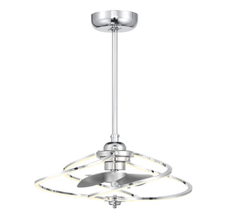 Hydra LED Fan D'Lier in Polished Chrome