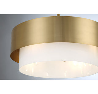 Diana 4-Light Fan D'Lier in Warm Brass
