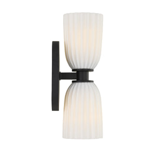 Baldwin 2-Light Wall Wall Sconce in Matte Black