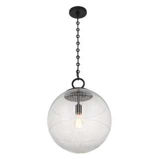 Cabot 1-Light Pendant in Matte Black