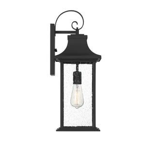 Hancock 1-Light Outdoor Wall Lantern in Matte Black