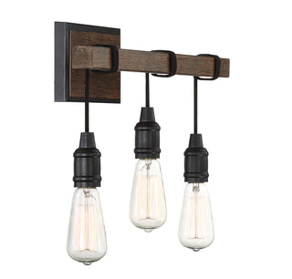 Burgess 3-Light Bathroom Vanity Light in Durango
