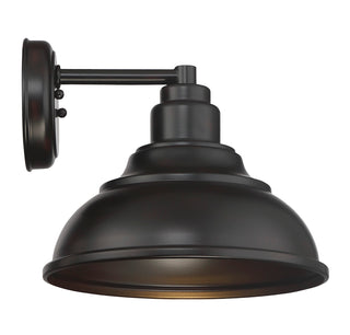 Dunston DS 1-Light Dark Sky Wall Lantern in English Bronze