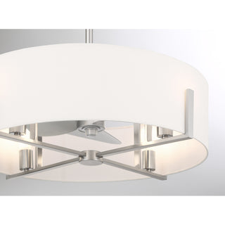 Mansell 4-Light Fan D'Lier in Satin Nickel