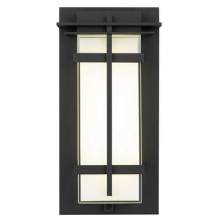 Frank 13 Inch Outdoor Wall Sconce in Sand Black Finish