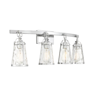 Albany 4-Light Bathroom Vanity Light in Polished Chrome