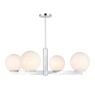 4-Light Chandelier in Chrome