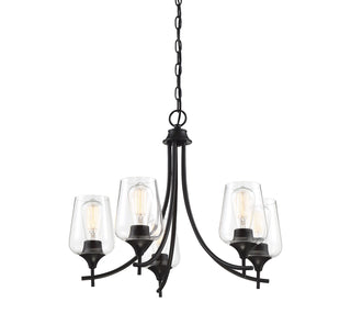 Octave 5-Light Chandelier in Black