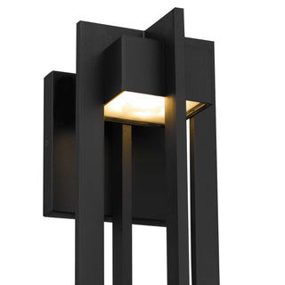 4 Bar 18 Inch Outdoor Wall Sconce in Sand Black Finish