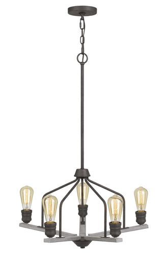 Corning Metal Chandelier (Edison Bulbs Not Included)