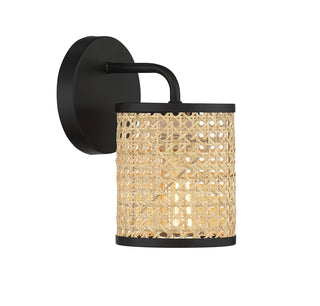 Jaylar 1-Light Wall Sconce in Matte Black