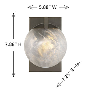 Darien 1-Light Wall Sconce in Mediterranean Bronze