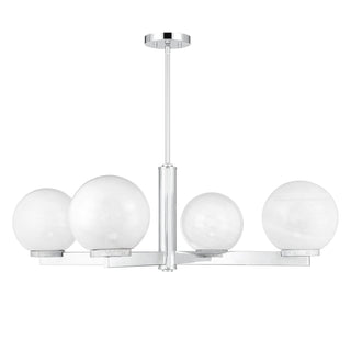 4-Light Chandelier in Chrome