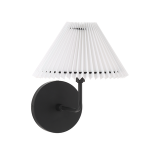 1-Light Wall Sconce in Matte Black