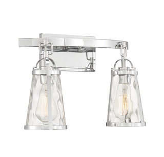 Albany 2-Light Bathroom Vanity Light in Polished Chrome