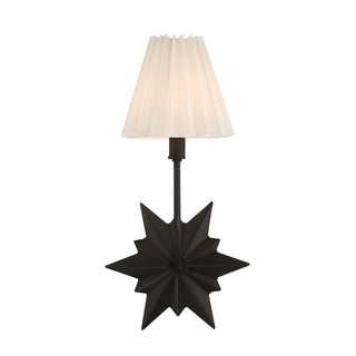 Crestwood 1-Light Wall Sconce in Black Tourmaline