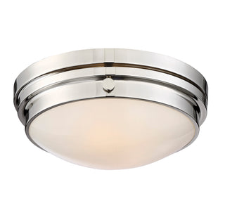 Lucerne 2-Light Ceiling Light in Polished Nickel