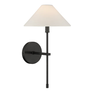 Avon 1-Light Wall Sconce in Black Tourmaline
