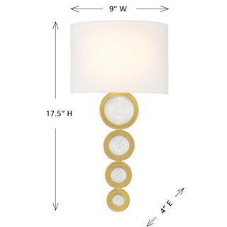 Marseille 1-Light Wall Sconce in Warm Brass