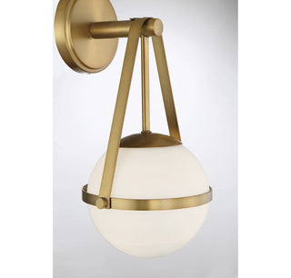 Polson 1-Light Wall Sconce in Warm Brass