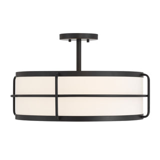 Chauncey 4-Light Ceiling Light in Matte Black