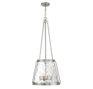 Crawford 4-Light Pendant in Satin Nickel