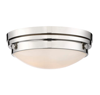 Lucerne 2-Light Ceiling Light in Polished Nickel