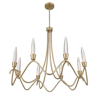 Sofia 8-Light Chandelier in Noble Brass