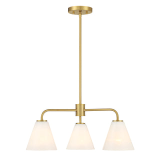 Blair 3-Light Chandelier in Warm Brass