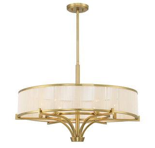 Wynwood 6-Light Chandelier in Warm Brass