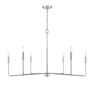 Salerno 6-Light Chandelier in 
Polished Nickel