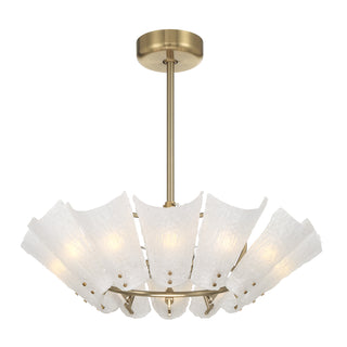 Celina 12-Light Fan D'Lier in Noble Brass