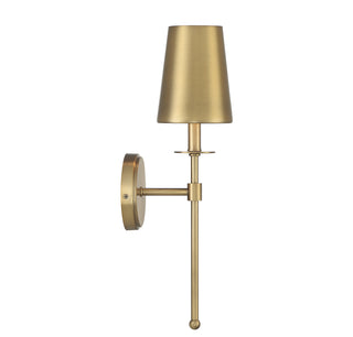 1-Light Wall Sconce in Natural Brass