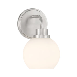 1-Light Wall Sconce in Brushed Nickel