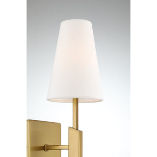 1-Light Wall Sconce in Natural Brass
