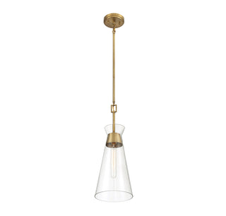Lakewood 1-Light Pendant in Warm Brass