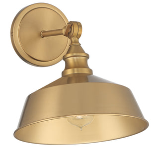 1-Light Wall Sconce in Natural Brass