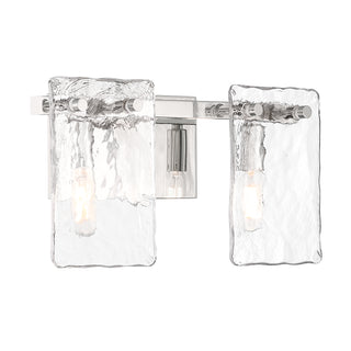 Genry 2-Light Bathroom Vanity Light in Polished Nickel