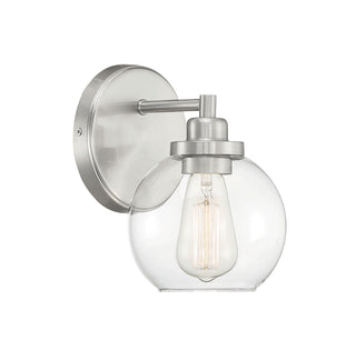 Carson 1-Light Wall Sconce in Satin Nickel