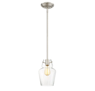Vintage 1-Light Mini-Pendant in Satin Nickel