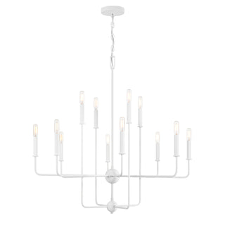 Avondale 12-Light Chandelier in Bisque White