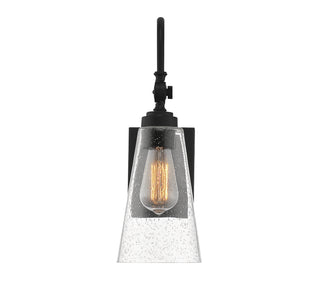 York 1-Light Adjustable Wall Sconce in Matte Black