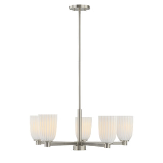 Baldwin 5-Light Chandelier in Satin Nickel