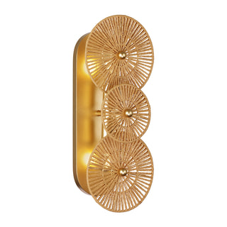 Abbott 2-Light Wall Sconce in Distressed Gold by Breegan Jane